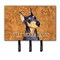 Carolines Treasures SS4891TH68 6 x 9 in. Black and Tan Doberman Wipe Your Paws Leash or Key Holder